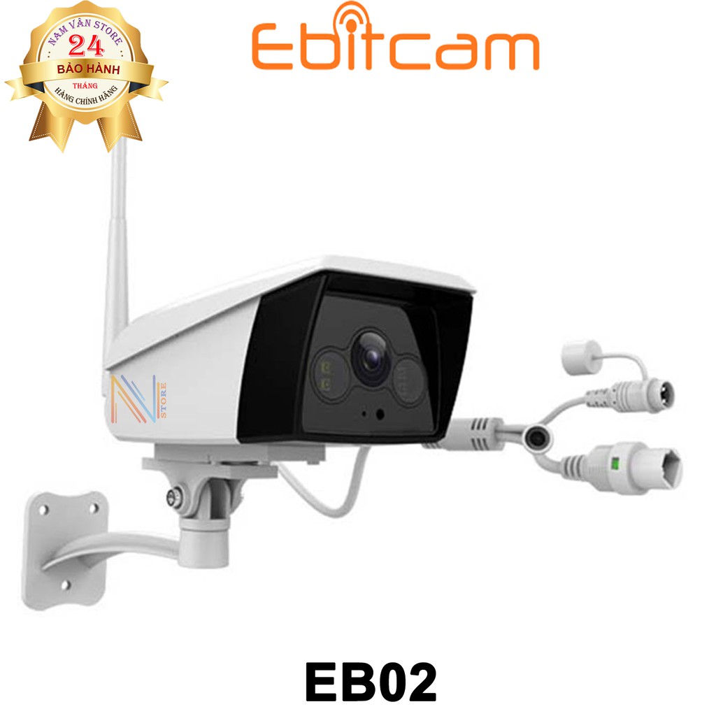 Camera Ip Wifi Ngoài Trời Ebitcam EB02 Full HD 1080P - Hàng Chính Hãng