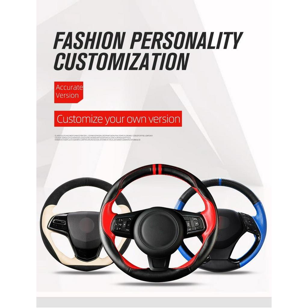 Vỏ Bọc Vô Lăng Bằng Da Nhân Tạo Màu Đen Cho Ford Focus 2 2005 2006 2007 2008 2009 2010 2011