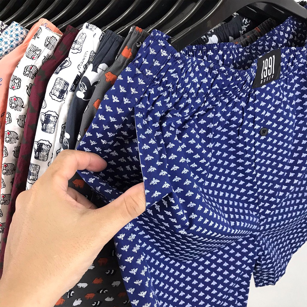 (Cotton Có Túi) - Quần Ngủ 1991 Form 2/3 Đùi Cao Cấp - Nam nữ đều mặc đẹp | BigBuy360 - bigbuy360.vn