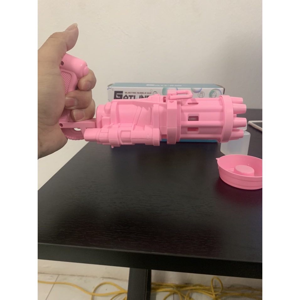 Súng bắn bong bóng xà phòng 8 nòng,⚡️⚡️Súng máy thổi bong bóng 8 nòng