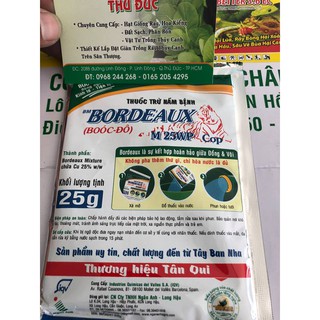 Thuốc trừ bệnh gốc đồng bócdo M25WP
