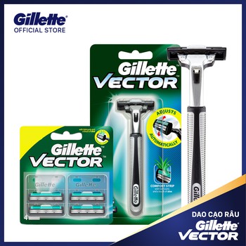 Combo dao và lưỡi cạo râu Gillette Vector