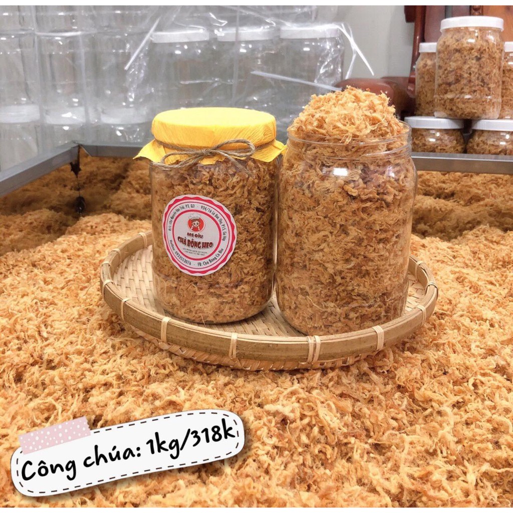 [Mã 159FMCGSALE giảm 8% đơn 500K] chà bông heo 1kg an toàn chất lượng được 2 hũ