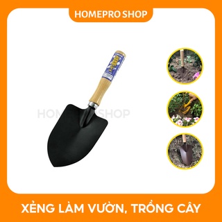 Xẻng trồng cây, làm vườn Nhật Bản có 3 màu vàng, nâu, đen