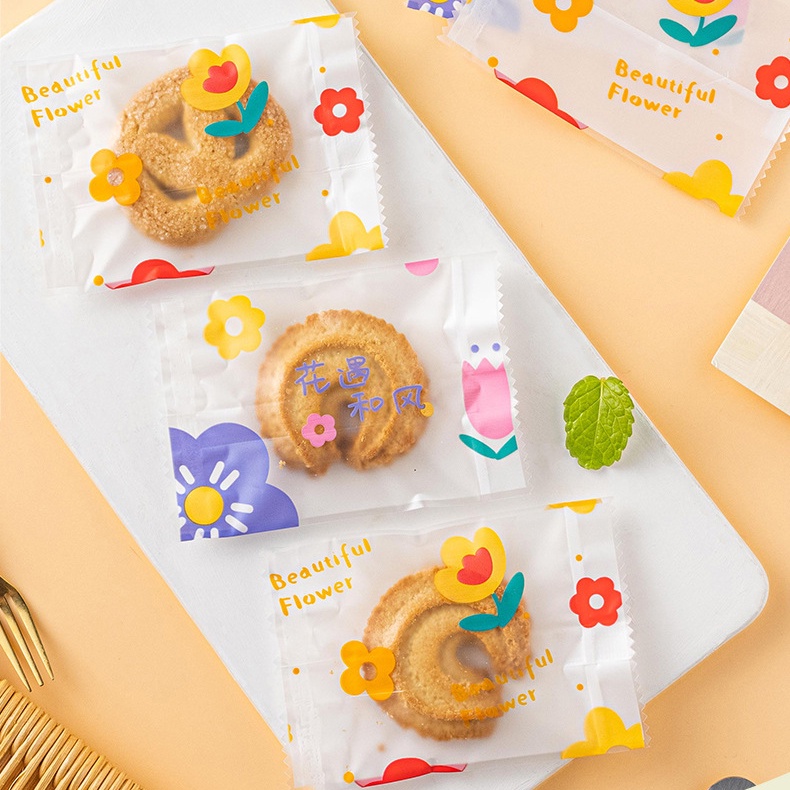 Túi đựng bánh quy in hình dễ thương tiện dụng