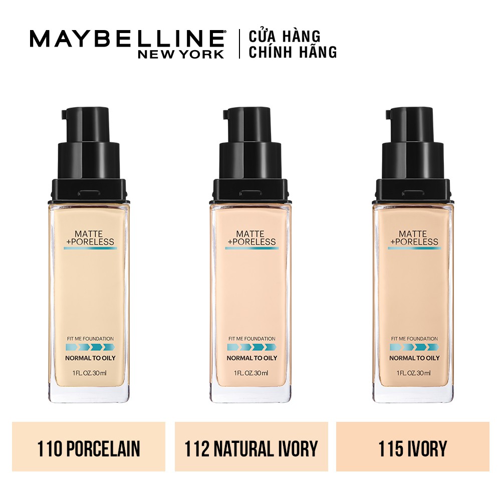 Kem nền mịn nhẹ, kiềm dầu Maybelline New York Fit Me 30ml