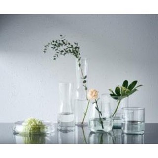 Lọ hoa thủy tinh 18 cm BERAKNA IKEA