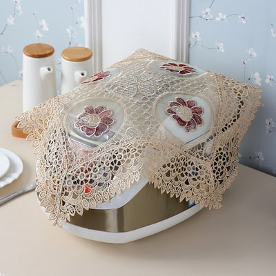 Máy pha cà phê Tủ đầu giường lò vi sóng với khăn vuông đa năng bao phủ bụi