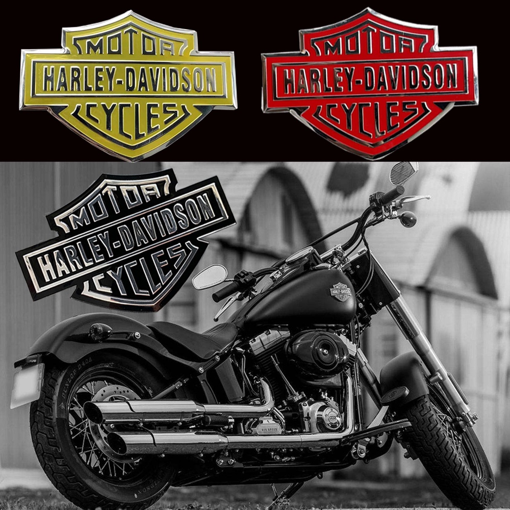 Miếng Dán Trang Trí Bình Xăng Xe Mô Tô Harley-Davidson 3D Bằng Nhôm