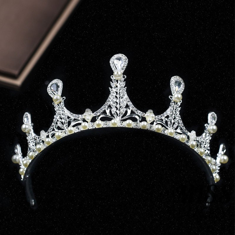 Cài tóc cô dâu dạng vương miện thời trang Hàn Quốc