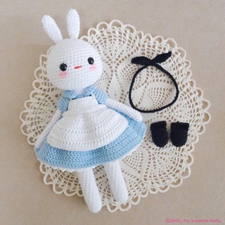Set len Búp bê thỏ Candy