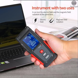 B&O High Precision Handheld Mini Digital LCD EMF Tester Electromagnetic Field Radiation Detector Meter Dosimeter Tester Counter