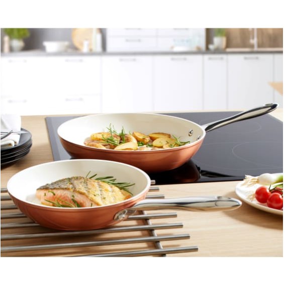 SET 2 CHẢO ĐỒNG LÒNG TRẮNG 20-28CM