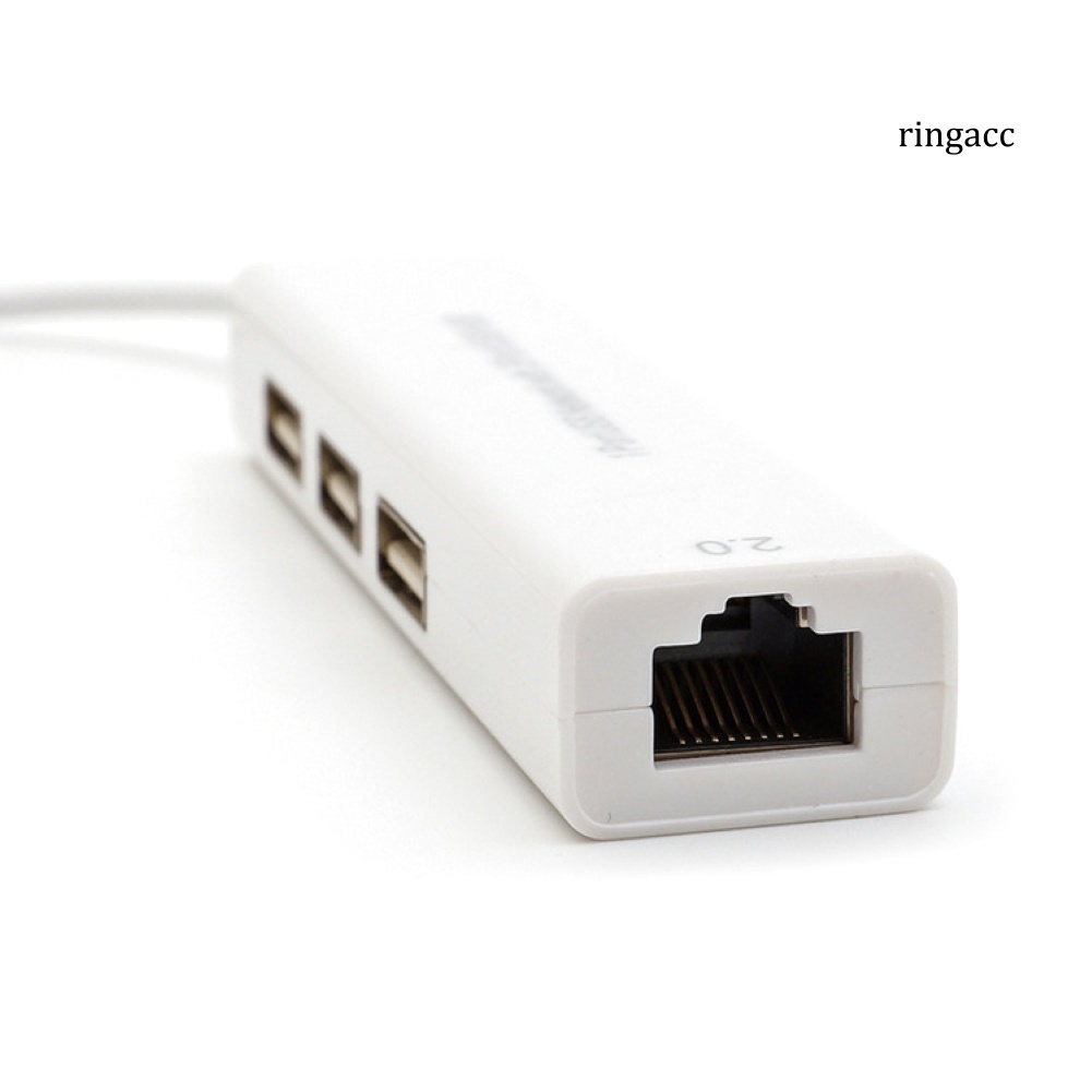 Bộ Chia 3 Cổng Usb 2.0 Rj45 Lan Cho Mac Ios Android