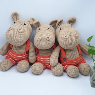 Gấu bông cao cấp Amigurumi - gấu bông handmade cao cấp Amiu Việt Nam - thú nhồi bông hà mã Hippo - SP000377
