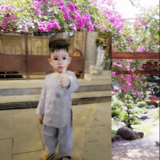 Đồ lam đi chùa cho bé