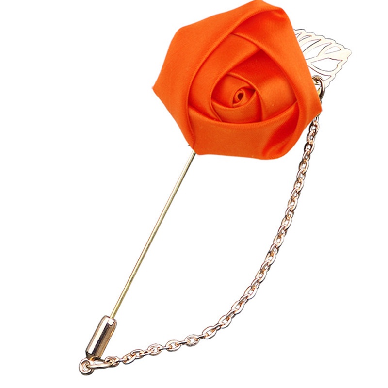 Ghim Cài Áo Hình Hoa Hồng Vàng Thời Trang Cho Nam