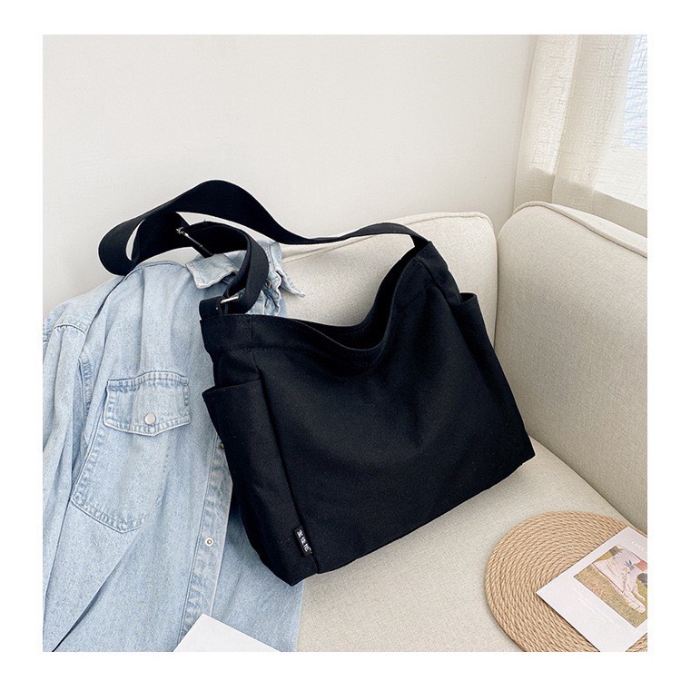 Túi Đeo Chéo Nữ vải canvas Túi Đeo Vai đi học đi chơi phong cách Hàn Quốc