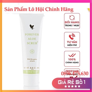 Sửa rửa mặt tẩy tế bào chết forever aloe scrub_ 238flp