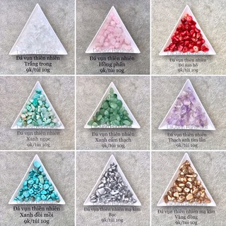 Đá vụn có lỗ xỏ 5-8mm nhiều màu - nguyên liệu handmade