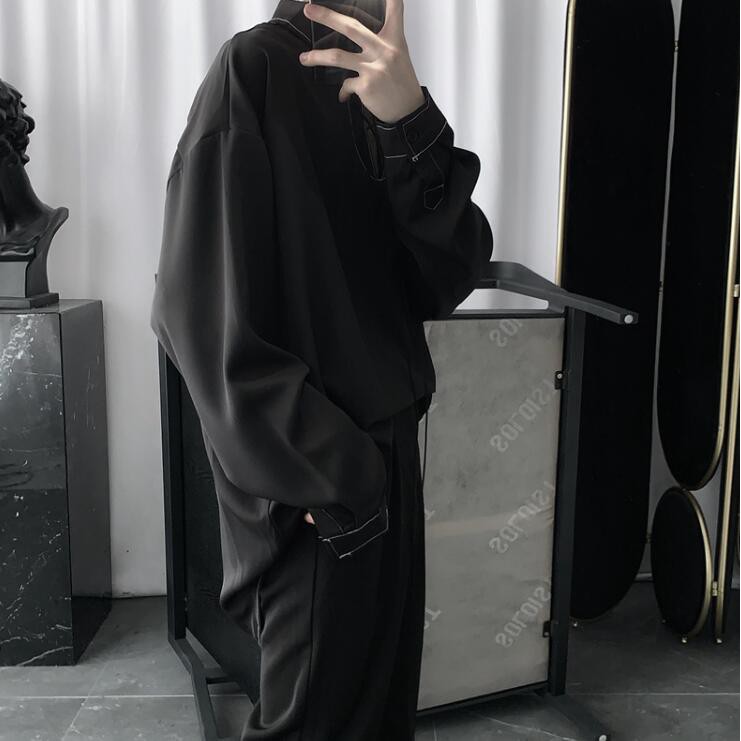 Áo Sơ Mi Dáng Rộng Dài Tay Thời Trang Dành Cho Nam Size M-2XL