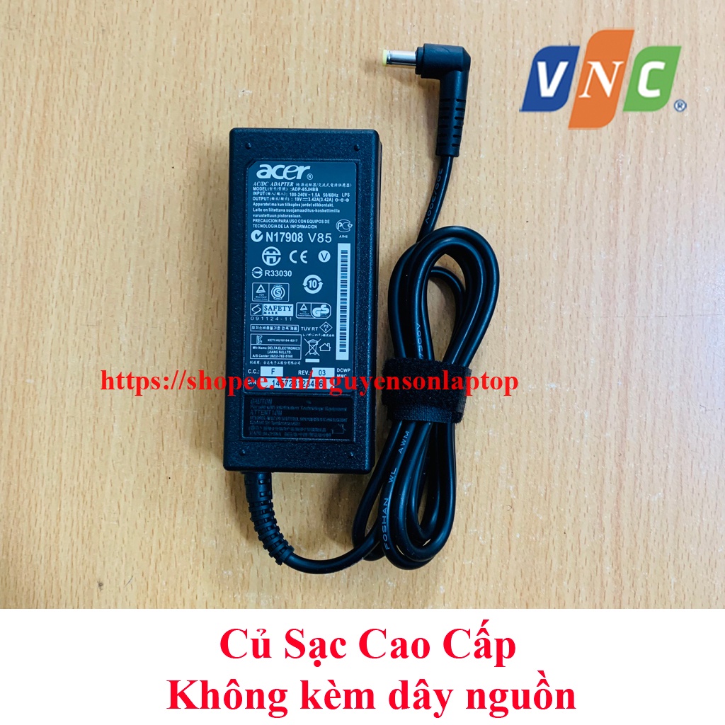 Sạc Laptop Acer 19V-3.42A chân thường, adapter Laptop Acer (FREE SHIP ĐƠN TỪ 50K)