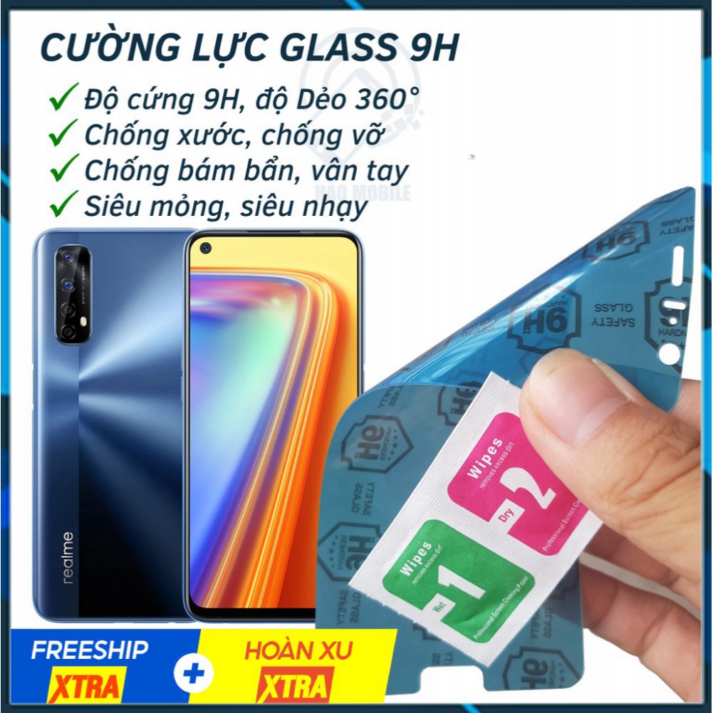 Dán cường lực dẻo nano Realme 7, 7 Pro