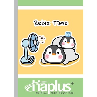 Vở kẻ ngang Haplus - Time (80, 120, 200 trang) (Giao hình ngẫu nhiên)