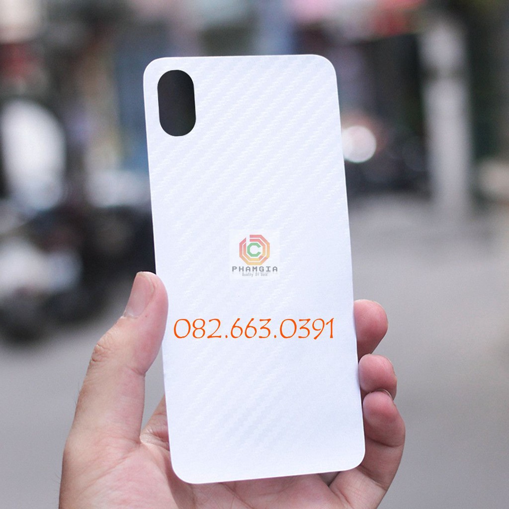 Miếng dán mặt lưng skin carbon Xiaomi Redmi 7/7A