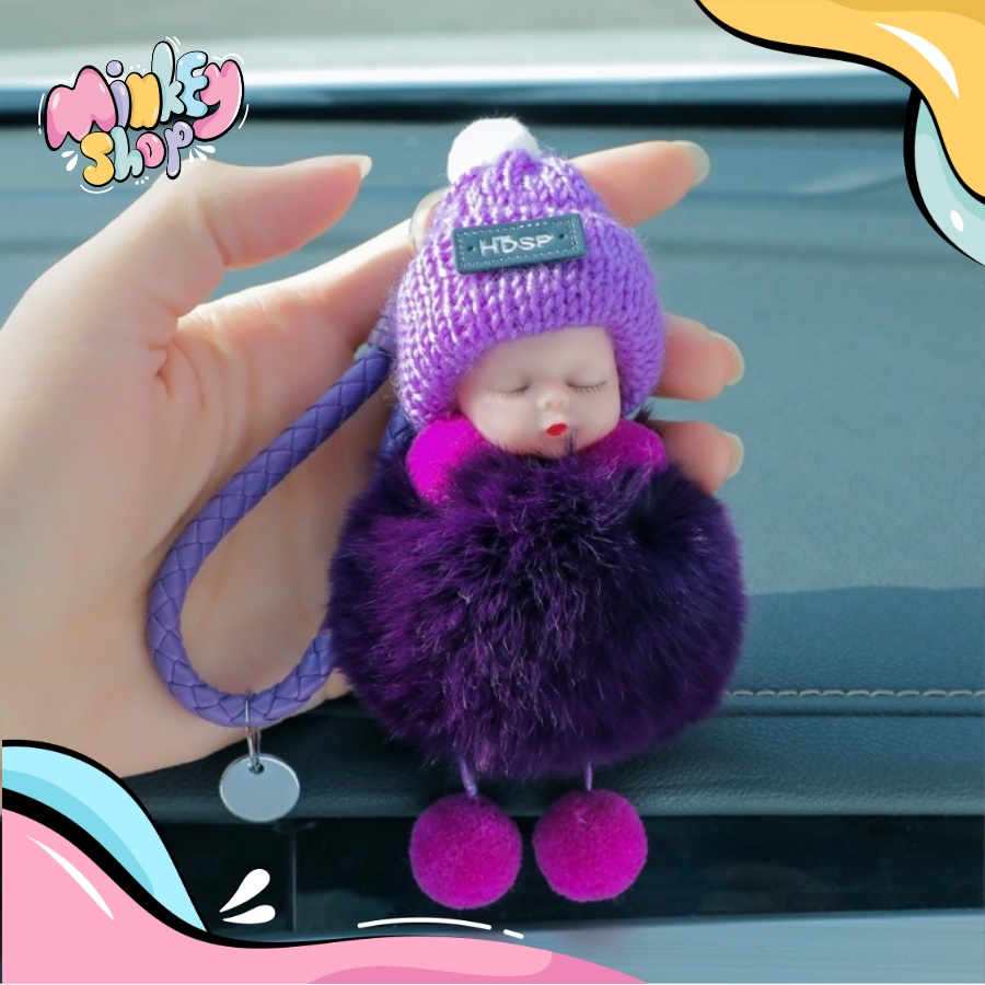 Móc Khóa Đẹp Hình Bé Áo Len Cute phụ kiện Túi Xách dễ thương -Minkey