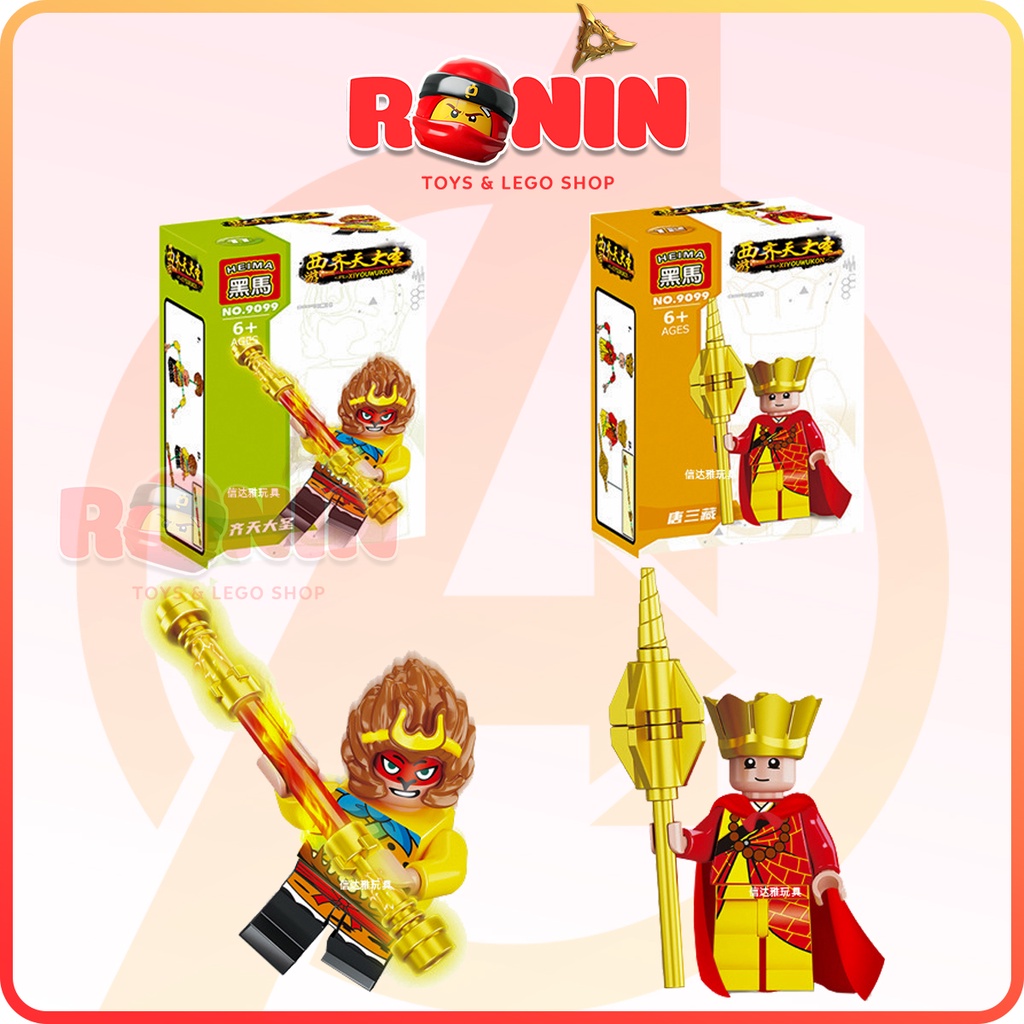 Minifigures Nhân vật Tôn Ngộ Không / Đường Tăng / Tây Du Ký / Monkie Kid Minifigures / Tề Thiên ĐạiThánh