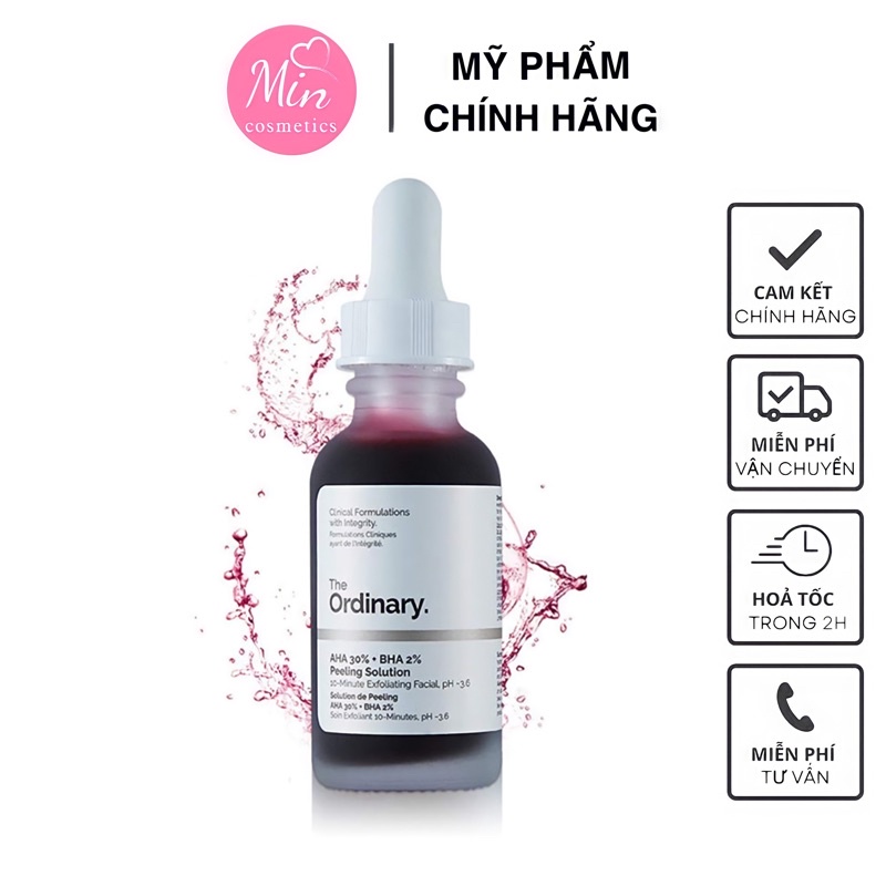 Tẩy Da Chết Hoá Học The Ordinary AHA 30% + BHA 2% Peeling Solution