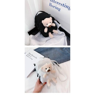 Túi Đeo Chéo Teddy 2 Ngăn Siêu Cute