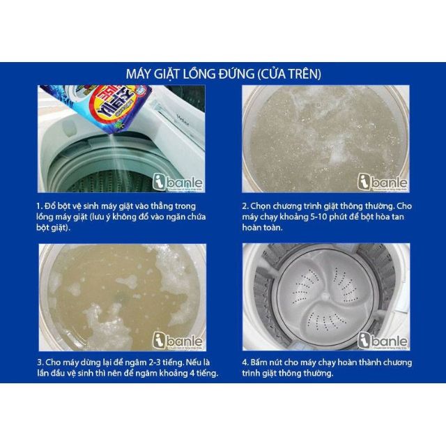 Bột tẩy vệ sinh lồng máy giặt Sandokkaebi - Hàn Quốc