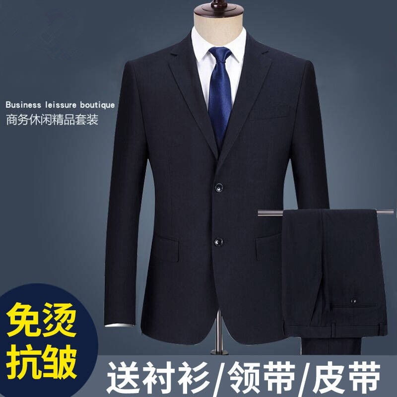 bán trước giá đặc biệtQuality Slim Suit Nam Bộ ba mảnh Công sở Trang trọng đồ Chú rể Áo cưới Phiên bản Hàn Quốc