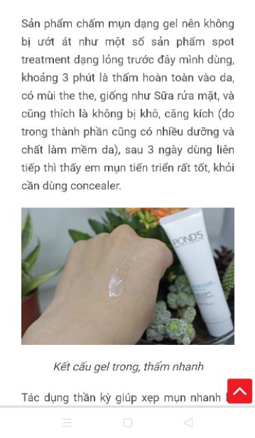 Kem chấm mụn Pond - Gel chấm mụn Pond - Gel ngừa mụn Pond - Gel giảm mụn Pond - Gel tri mụn pond