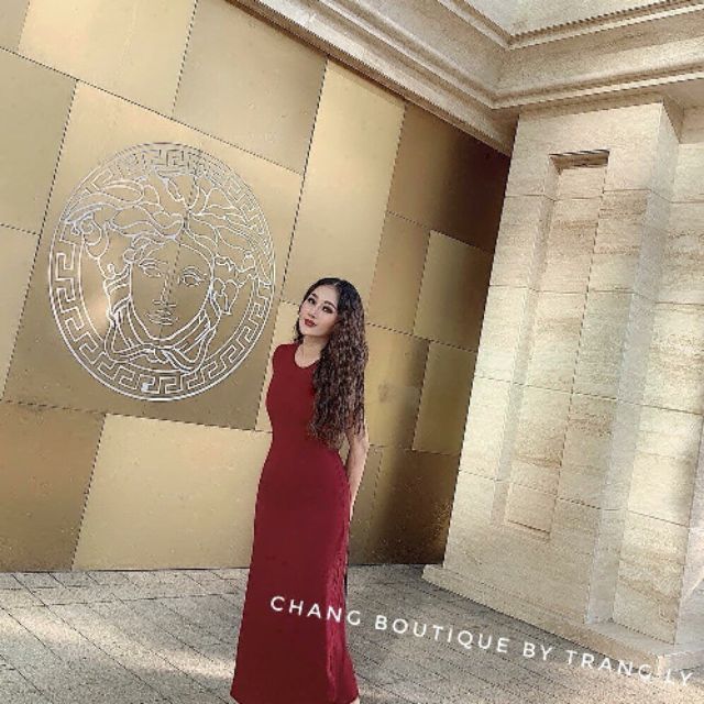 ĐẦM MAXI THUN CỔ TRÒN