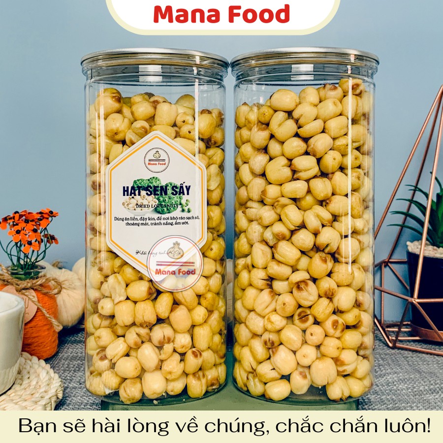 400G Hạt Sen Sấy Giòn Mana Food |  VSATTP - Hạt bùi thơm - Chất lượng