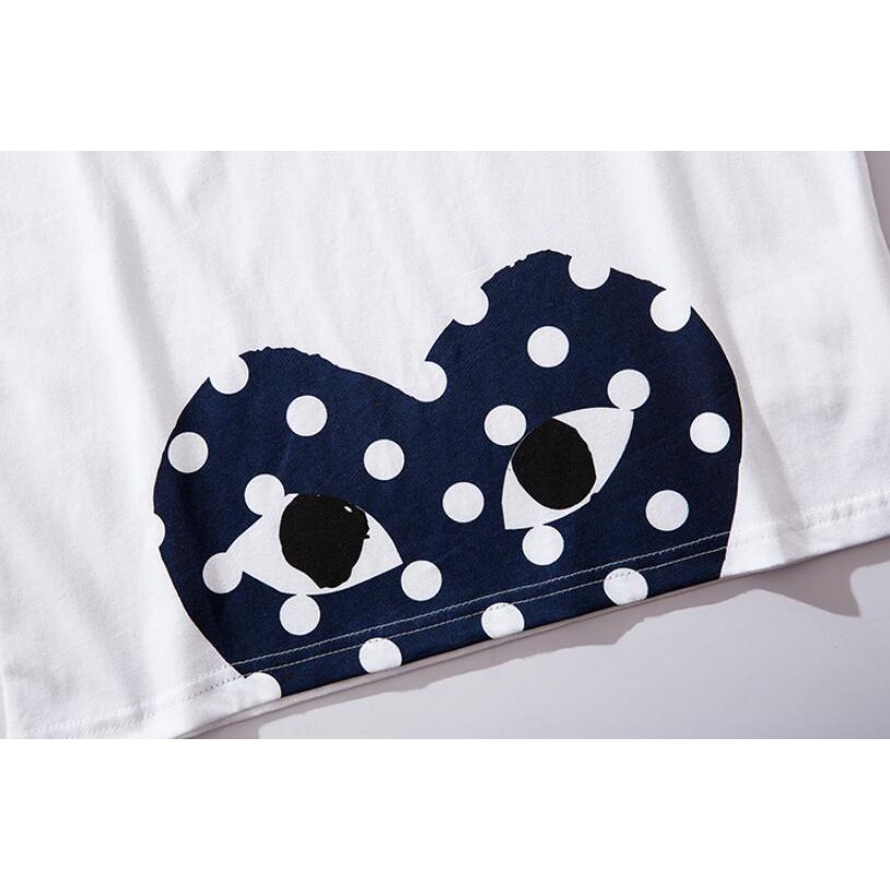 Áo thun tay ngắn bằng cotton họa tiết in cho nam và nữ