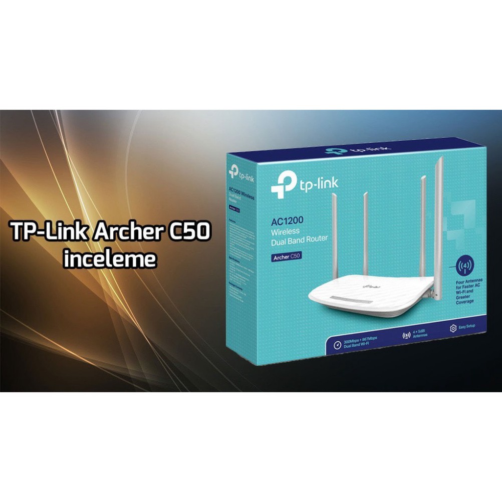 (Chính Hãng) Bộ phát wifi Băng Tần Kép TP-Link Archer C50 4 râu