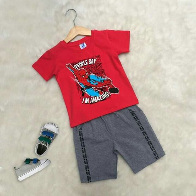 SALE Set trang phục BỘ BÉ TRAI SIÊU NHÂN NGƯỜI NHỆN CAO CẤP SIZE 1 - 4 THANH LÝ