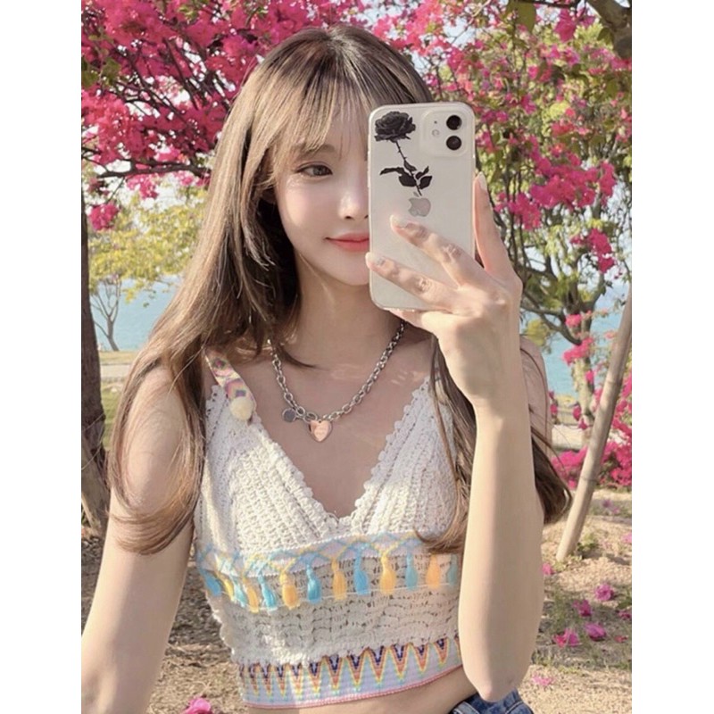 Áo bikini đan len thổ cẩm mùa hè🪴🪴🪴n