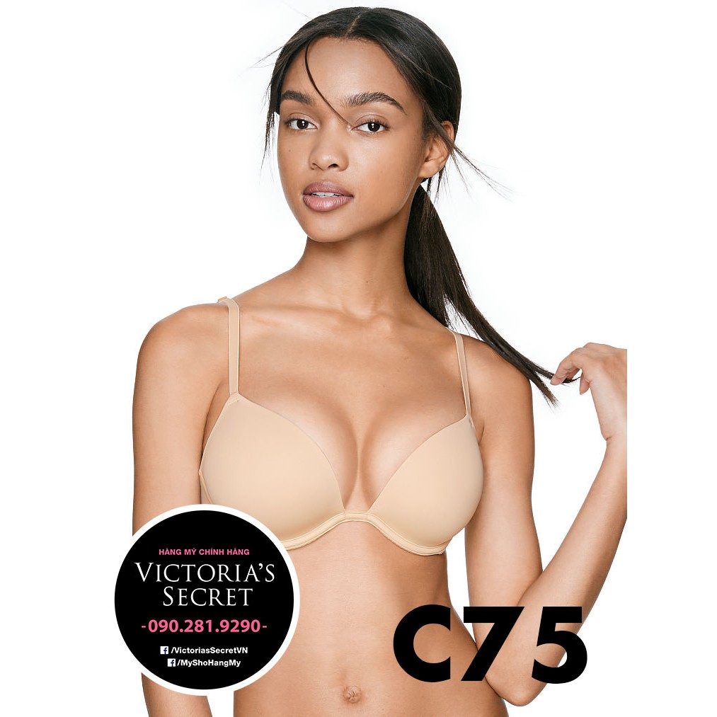(34C/C75 - Bill Mỹ) - Áo ngực Super Push-up  (13) màu nude, đen, nâng nhiều Super Nude, Pink Victoria's Secret USA | BigBuy360 - bigbuy360.vn