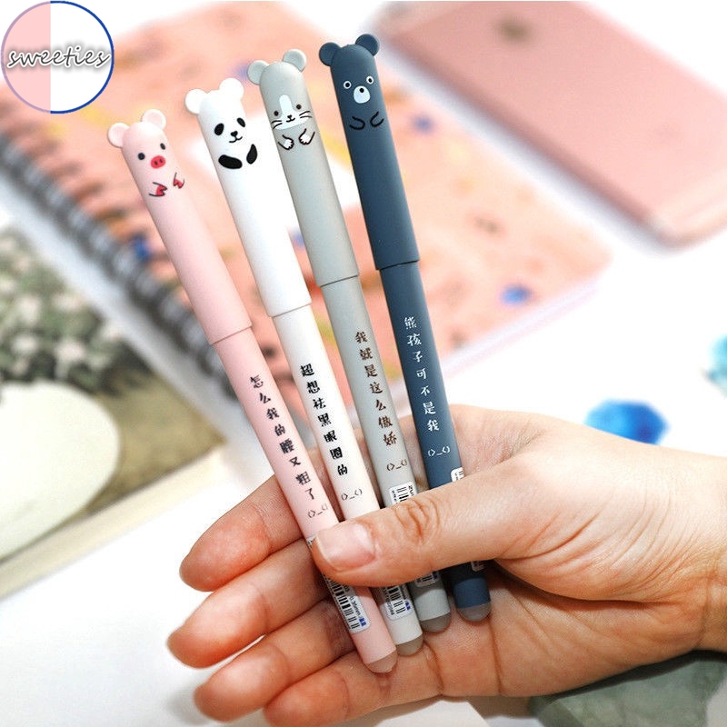 Set 2 Bút Mực 0.35mm Kiểu Dáng Hoạt Hình Dễ Thương