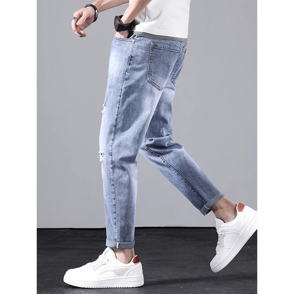 Quần Jean  , Quần Jean Nam Clend Fashion Chất Liệu Bò , Demin Co giãn Thoáng Mát Thời Trang Cao Cấp M102