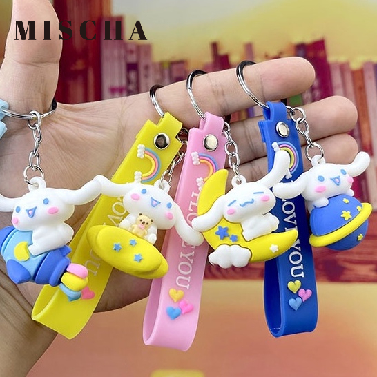 MISCHA Móc Khóa Hình Búp Bê Hoạt Hình Bằng latex Dành Cho Trẻ Em