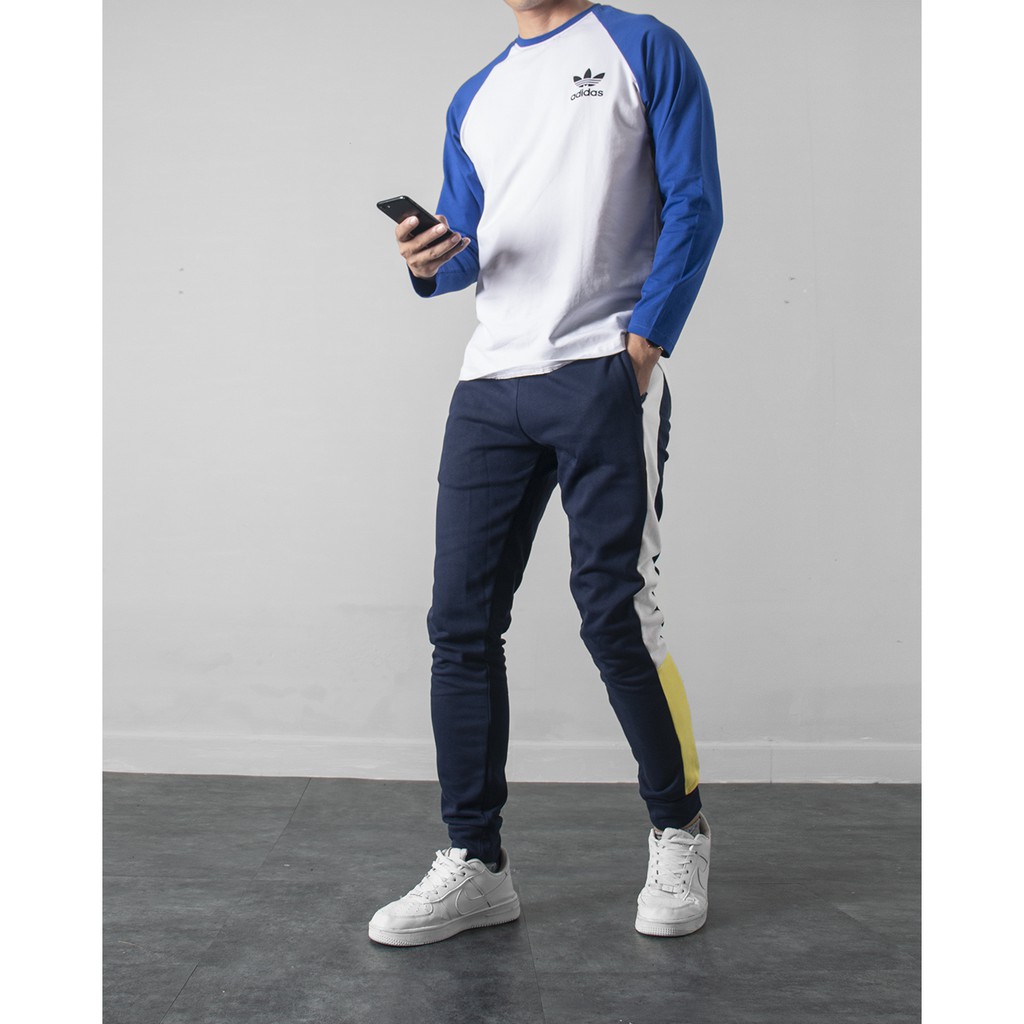 Quần Jogger nam line thun dây kéo túi champ | BigBuy360 - bigbuy360.vn