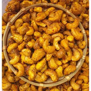HẠT ĐIỀU RANG TỎI ỚT LON 350GR & 500GR