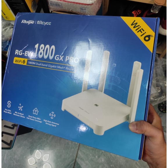 Bộ phát wifi, Thiết bị phát wifi RUIJIE RG-EW1800GX PRO, WIFI 6, Chính hãng_BH 36 Tháng