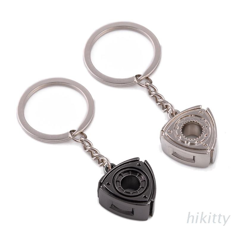HIK Keyring Rotary Wankel Engine Rotor For Mazda RX7 RX8 2 3 6 Atenza Axela Keychain Turbo Car Accessories Parts Key Chain